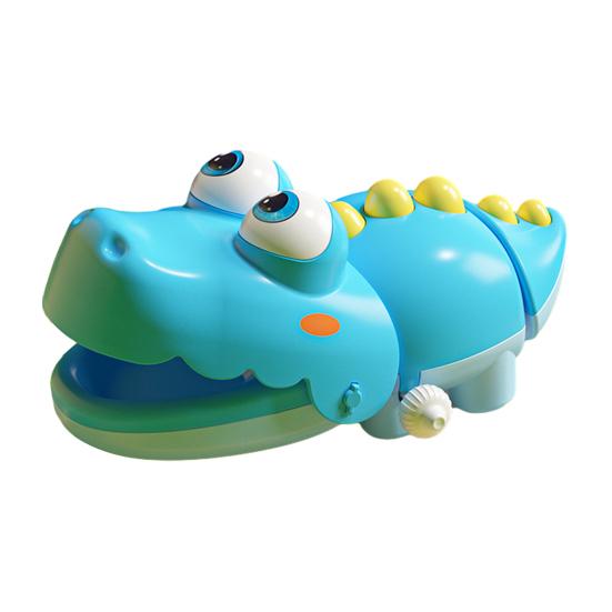 Wind-up Crocodile Toy No Batteries Swing Crawling Crocodile Toy Toddlers Boys Girls Educational Interactive Clockwork Animal Toy синий