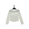 Xiangjia 2025 Autumn/Winter Wool Blend Round Neck Knit Top
