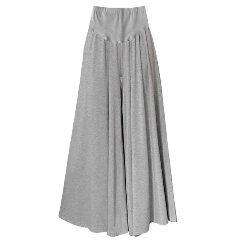Versatile Summer Maternity Wide-Leg Pants Skirt - Casual, Slimming, and Loose Fit