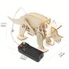 1/4PCS Dinosaur STEM Toys for Kids 3D Wooden Puzzle Model Robot Model Kit DIY Educational Science Building STEM Projects Gift