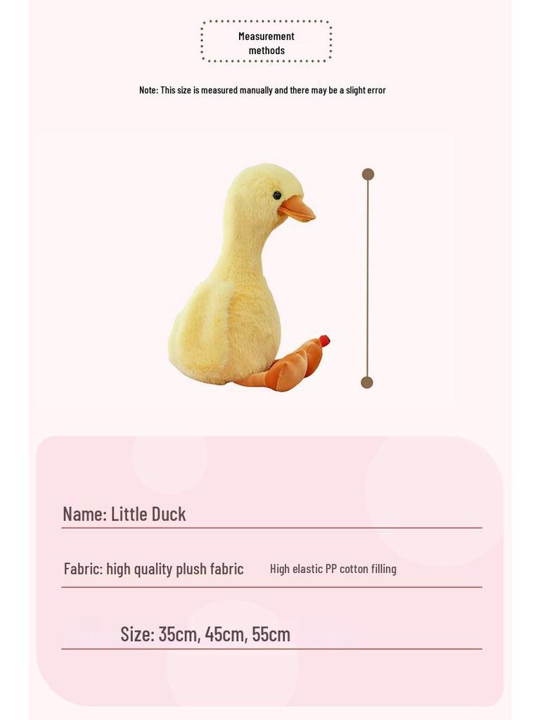 Adorable Yellow Duckling & Black Swan Plush Toy - Perfect for Kids' Birthdays