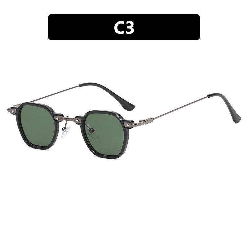 Small Frame Retro Sunglasses Sunglasses Fashion Polygonal Metal Sunglasses