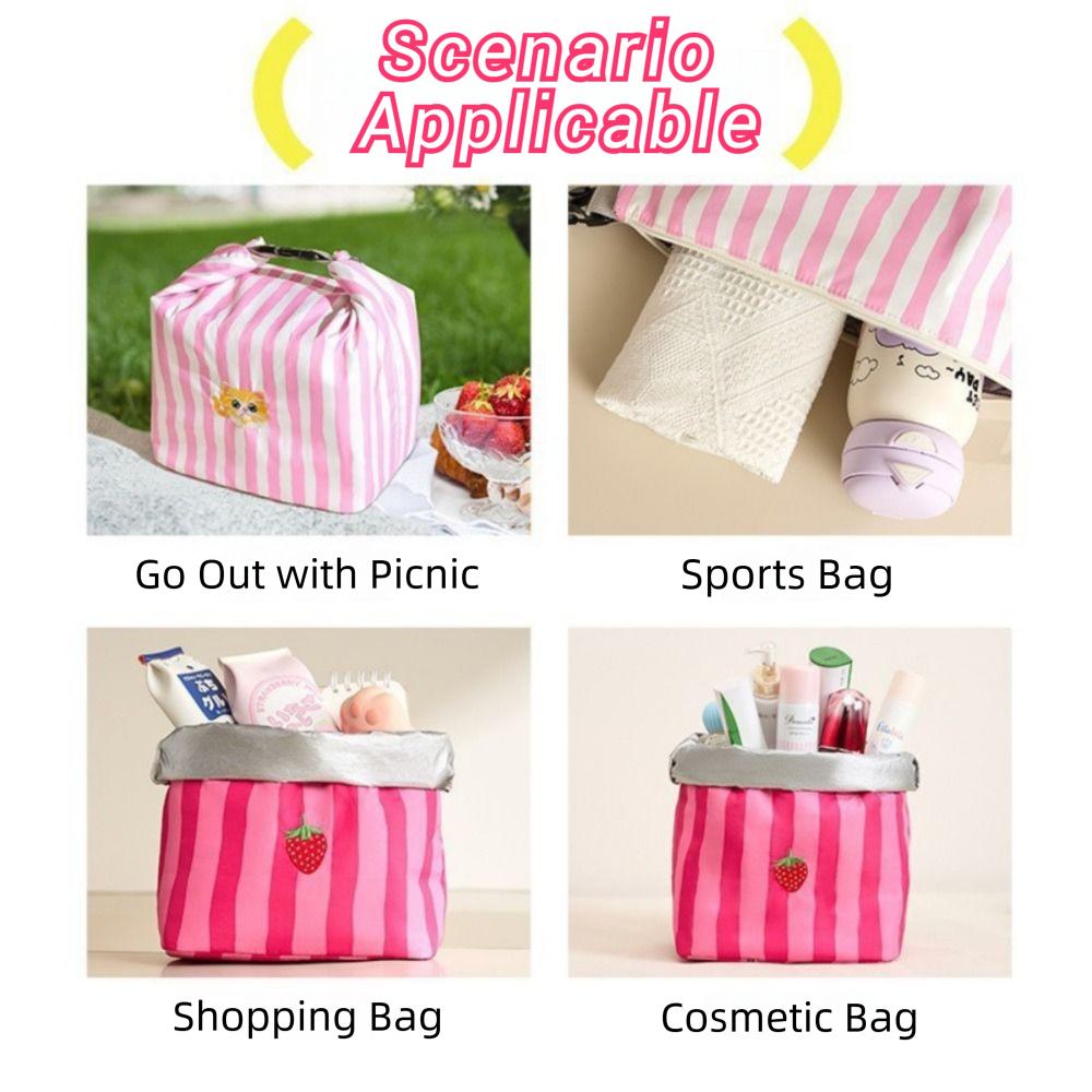 Insulated Thermal Cooler Box Cat Print Food Container Bag Fashion Thermal Lunch Pouch  Travel