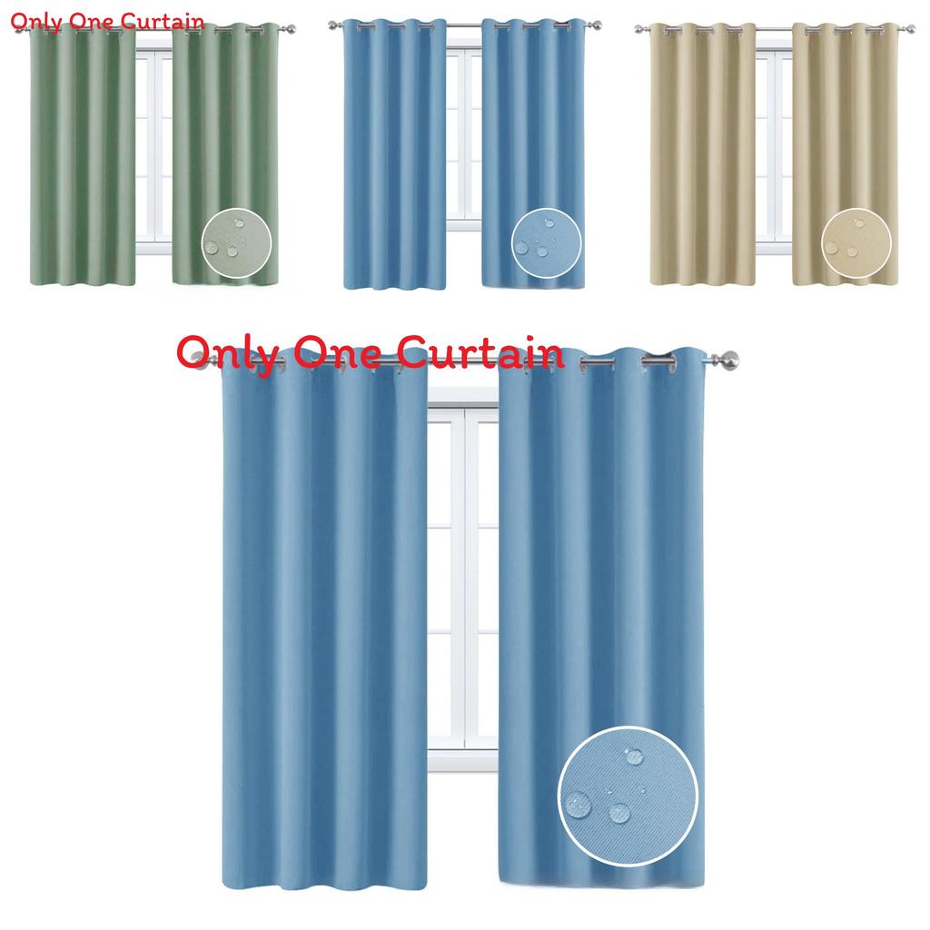 Waterresistant Sun Blocking Curtain In Solid Colors For Veranda And Living Room Windows