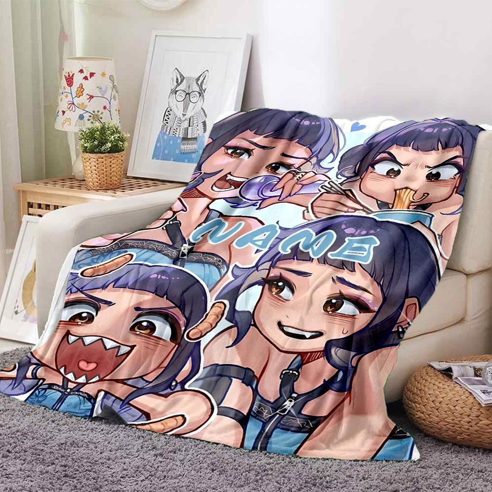 Custom 1pc Floral Fantasy Journey Blanket, Soft And Comfortable Blanket, Casual Warm, Camping Travel Blanket, Birthday Gift Q912143