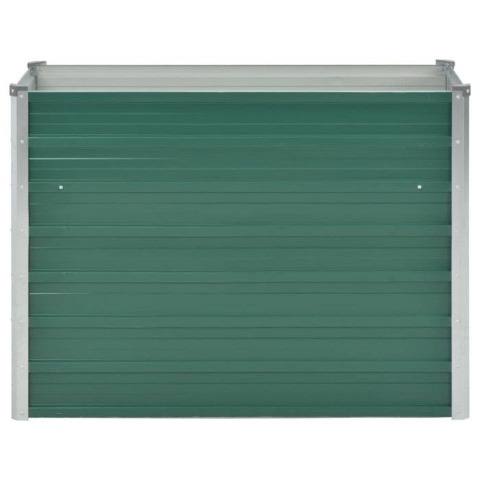 VidaXL Lit Surélevé Acier Galvanisé 100x40x77 cm Vert Jardinière Pot de Fleurs 44853
