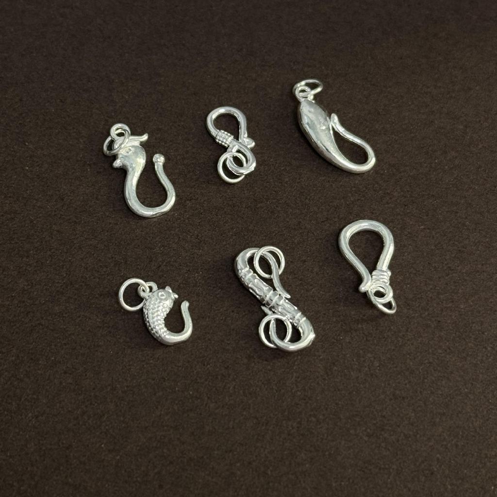 S999 Sterling Silber & Gold Hummerklauen-Verschlussverbinder für DIY-Halsketten, Armbänder & Schmuckflechten.