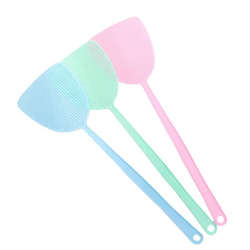 Durable Long-Handle Unbreakable Plastic Fly Swatter - Effective Mosquito and Fly Killer Tool