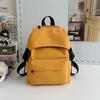 Casual fashion solid color backpack new college student schoolbag going out travel backpack