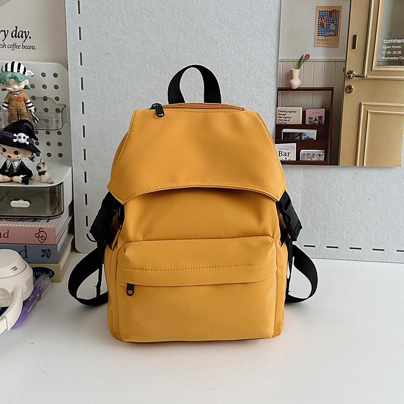 Casual fashion solid color backpack new college student schoolbag going out travel backpack