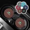 1pcs Suede Car Coaster Mat Water Cup Slots Non-Slip Pad for Range Rover Velar Velar Freelander 3 SVR L320 L330 Defender Discovery Sport