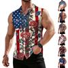 Men's Workwear Lapel Button-Down Vest Shirt - Lightweight Sleeveless Top