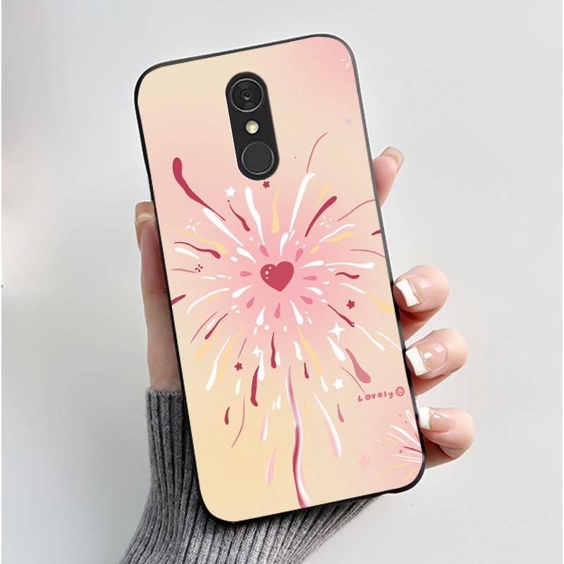 Casing For LG Q7 Plus Q7+ Q7a LM-Q610 Q725L Q725K Q725S Soft Case Aesthetic Cute Cat Cartoon Phone Back Cover Shockproof Bumper