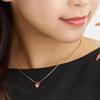 Sears White Teddy Bear Necklace in White Gold with Open Heart and Women's Zirconia, p6127-tdt-01-w-w