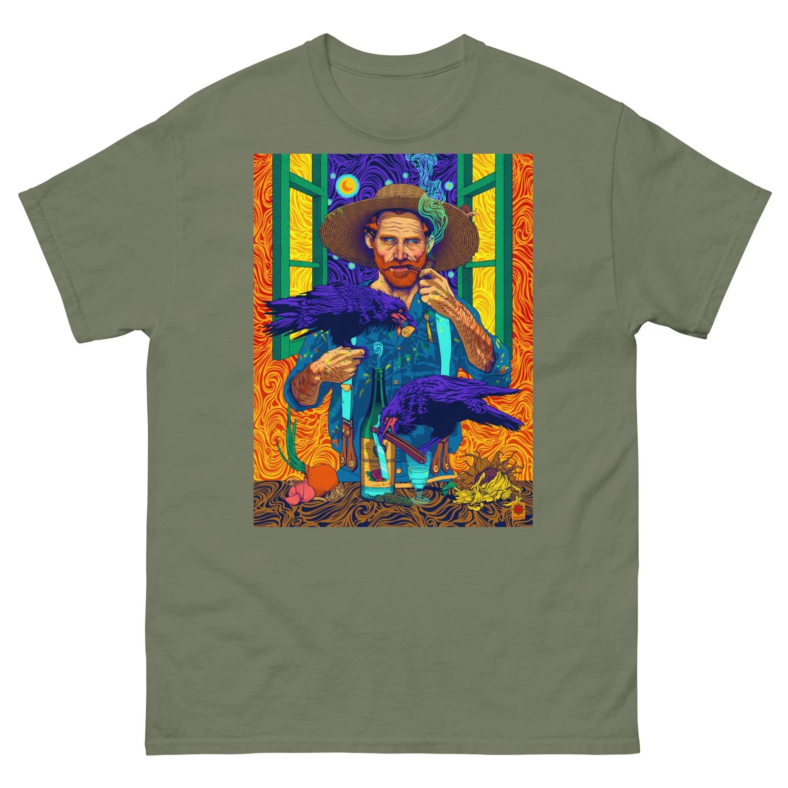 Vincent van Gogh T Shirt, psychedelic artwork by rosenfeldtown M