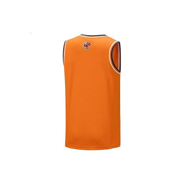 Li-Ning Basketball Series Alliance Edition Vest Shanghai Team 2020-2021 Away Game Men Tops Sunshine-Orange AAYQ397-2