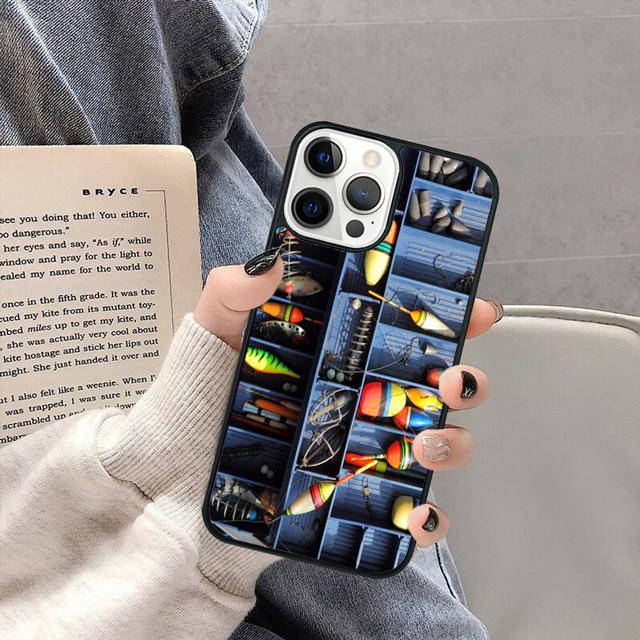 Hunting Fishing art fish box Phone Case Cover for iPhone 17 Air 16 16e 15 13 14 11 12 Pro Max Max Plus  coque fundas Shell