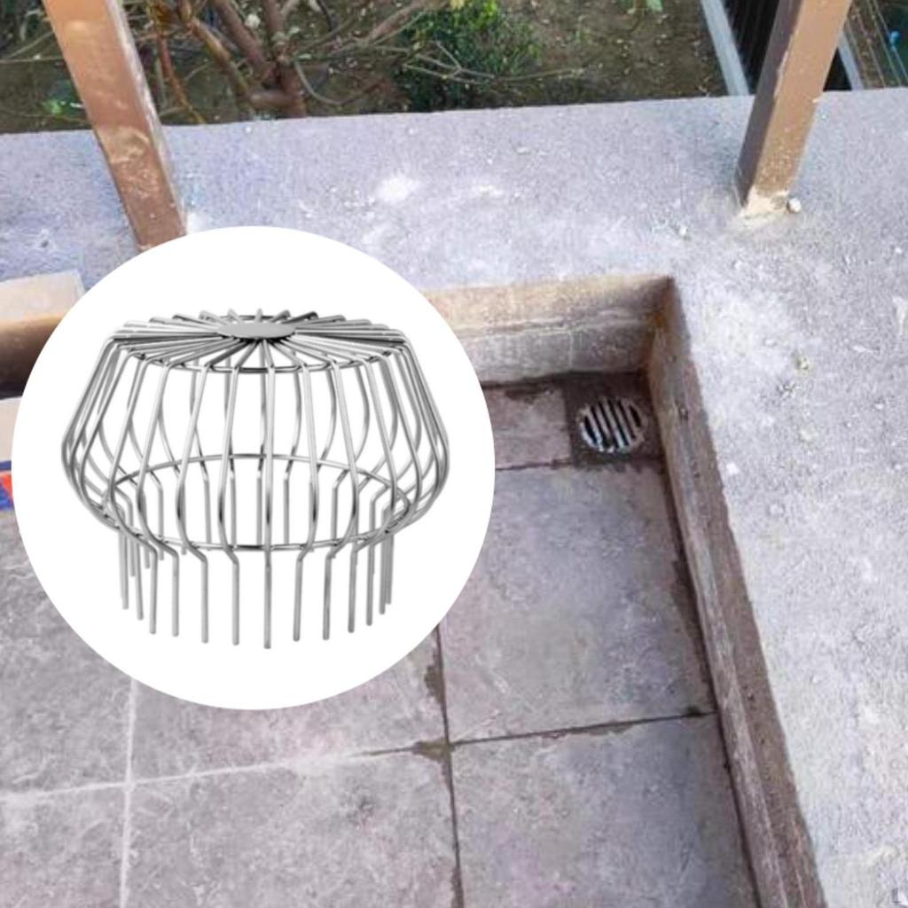 Jgheab Apărător pentru frunze Filtru exterior Filtru Capac de sârmă Anti înfundare Balcon Drenaj rezistent la rugină