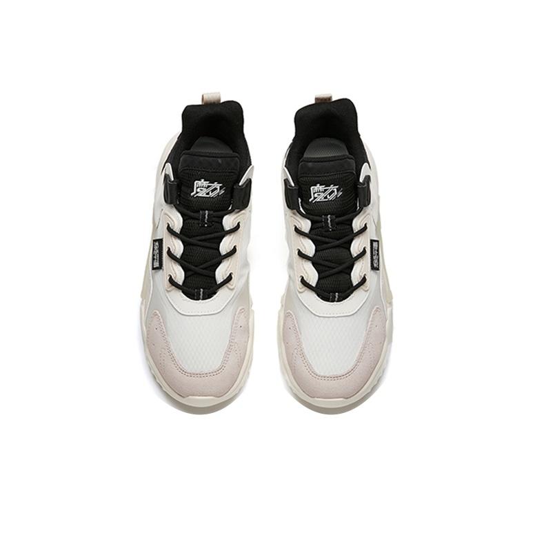 Anta Magic Cube Synthetic Leather Fabric Refuse Mediocrity Non-Slip Wear-Resistant Shock Absorption Low-Top Dad Shoes Women sneaker 122148808-2