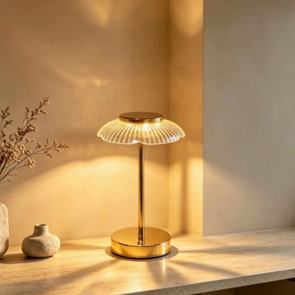 Vintage Night Light Mid-Century Desk Lamp Ornament Petal Table Lamp Living Room