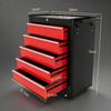 5-Drawer Tool Chest with Wheels, Steel Lockable Tool Storage Cabinet with Handle, 2 Keys for Garage, Workshop, Red