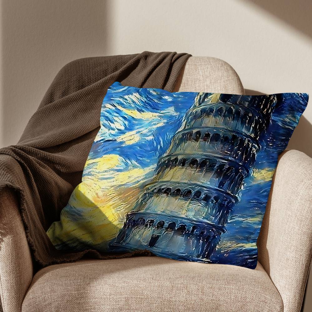 Vincent Sunflowers Van Gogh Pillow Case Office Cushions Suitable For Sofa Car Bedroom Decorative Cushion Cover