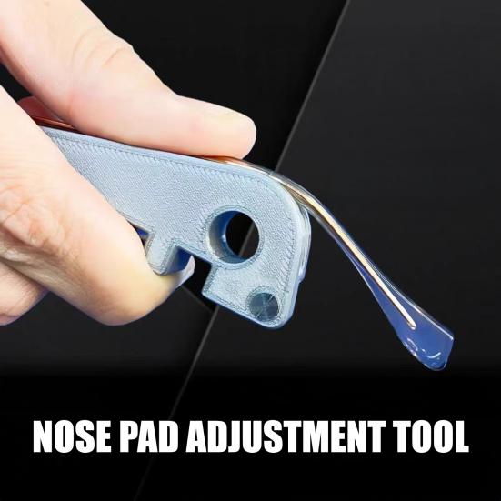 3Pcs Eyeglass Frame Adjustment Tools Eyeglass Curvature Adjuster Temple Arm Nose Pad Adjuster Professional Optician Tools for DIY Glasses Repair