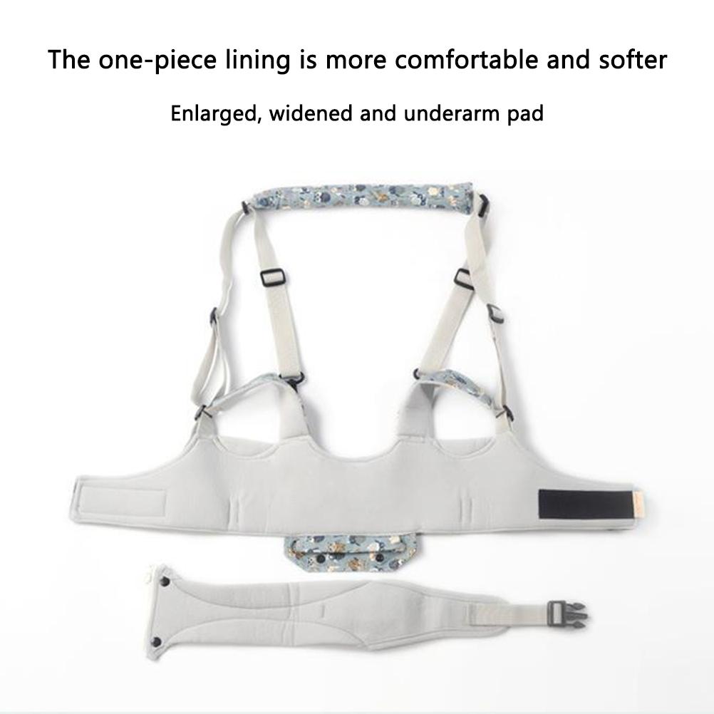 Babystolsele med justerbara remmar och säkerhetsspänne för små barn som lär sig gå