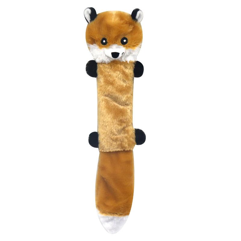 Animal Raccoon Pet Toy Clean Tooth Squeaky Dog Toy Molar Chew Dog Toy