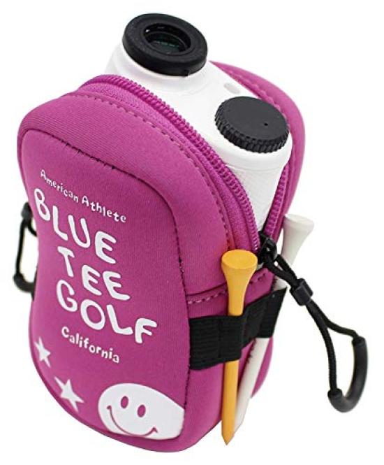 Blue Tee Golf Stretch Pouch AC009 and Multi-Purpose [Stores balls, rangefinders, more!] (Pink)