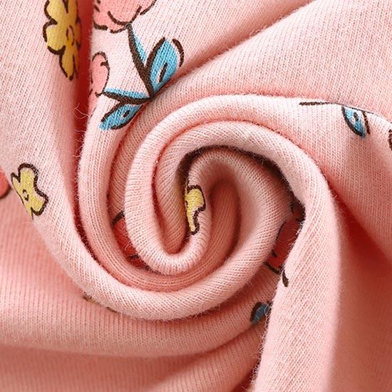 Zimní dětské tričko s dlouhým rukávem a s výstřihem, sada kalhot, ležérní pytlovina 2ks oblek Bavlna Kreslené potisky Outfit