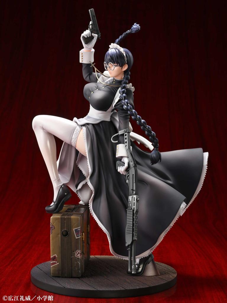 Medicos Entertainment Roberta Nightmare Maid Approximately 290mm PVC ABS Complete Figure "BLACK LAGOON" Ver. & Pre-painted