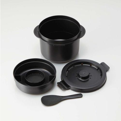 Skater Microwave Oven Carb Cutting Rice Maker 2-Cup Microwave Rice Cooker UDG2N-A