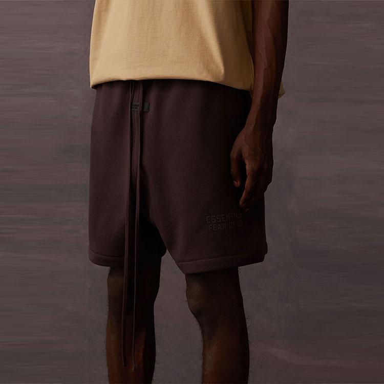 Fear of God Essentials Drawstring Sweatshorts Drop 2 SS23 Men Bottoms Plum ESSENTIAL160BT222005F