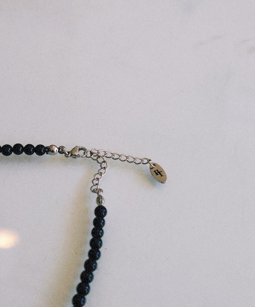 Bicycletrophy Bt Gemstone Necklace 01 (4Mm Polished Onyx)