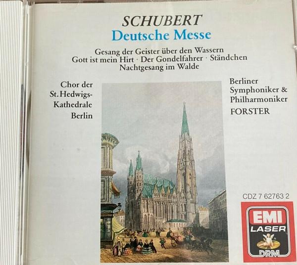 CD FRANZ SCHUBERT  CHOR DER ST. HEDWI  German Mass  Choral Works CDZ7627632 Angel Records 1988 Japan Classical Used