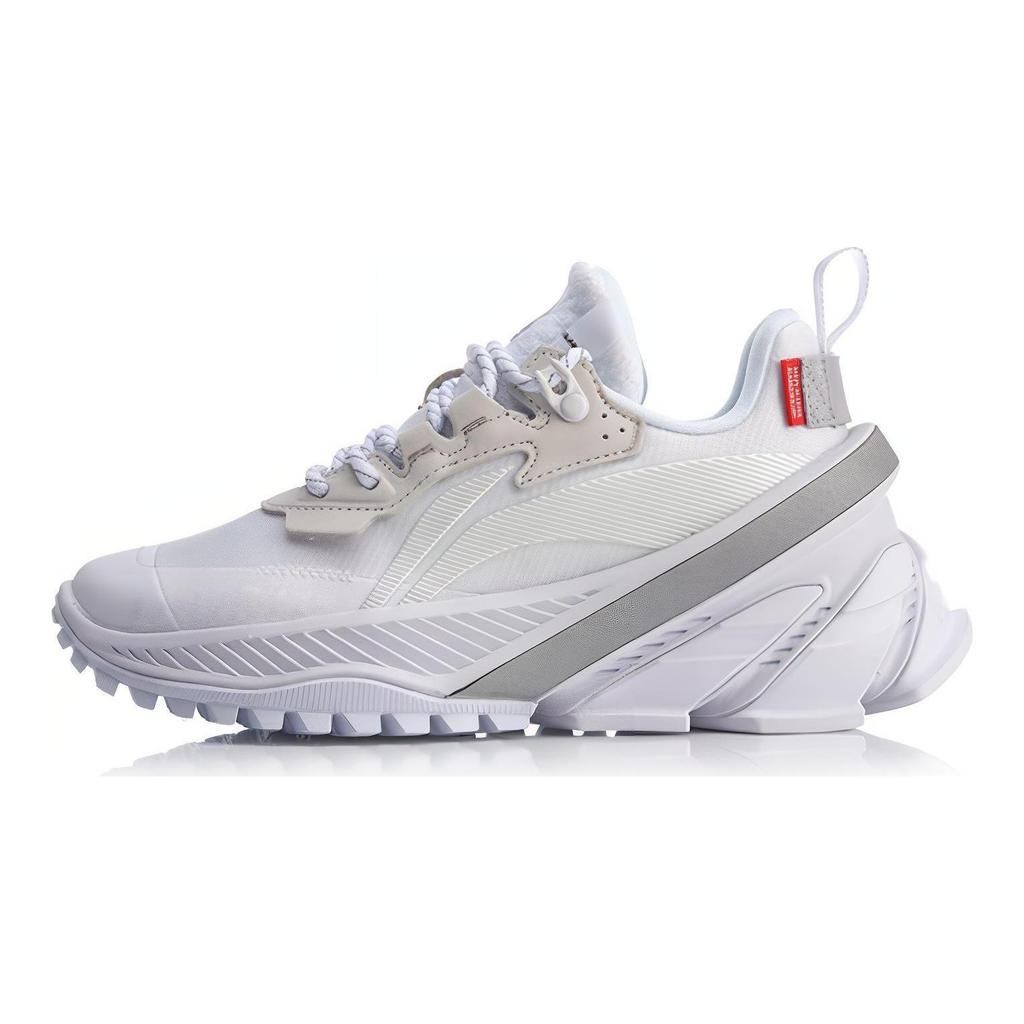 Li Ning Cushioning Slip Resistant Lightweight Low top Running Shoes Women's White ARHQ066-2