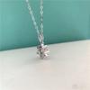 Moissanite Sterling Silver Wedding Necklace Certified 1 Carat Hexawn Star Pendant Necklace High Quality Luxury Jewelry