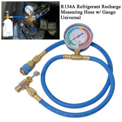 Car Automatic Air Conditioning AC R134A Refrigerant Recharge Hose with Measuring Gauge Bai13250