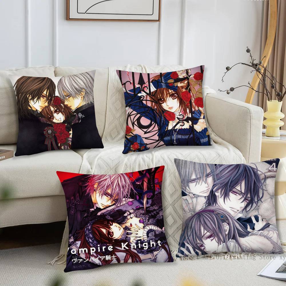 Anime Vampire Knight Pillow Case Fashion Square Pillowcase Bedroom Sofa Room Ins Decoration Leisure