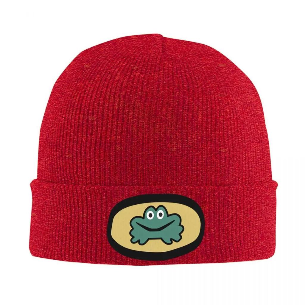 2025 neue Parappa The Rapper Mützen Cartoon Frosch Videospiel Strickmütze Fitnessstudio Warm Unisex WoUnisex Kappen Herbstmuster Mode Bonne