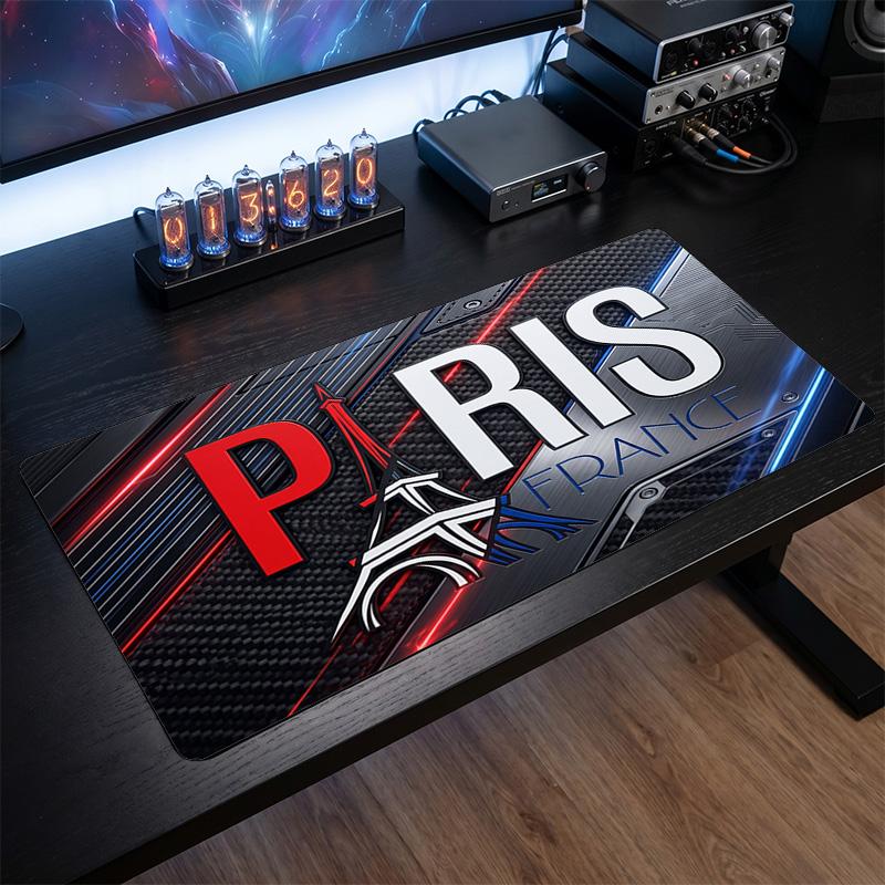 France Football Crest Mouse Pad, Extended Non Slip Rubber Desk Mat for Gaming Office Laptop Fan Gift