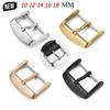 10/12/14/16/18mm Watchbands Buckle Stainless Steel Pin Clasp Watch Accessories Leather Band Strap Watch Buckle