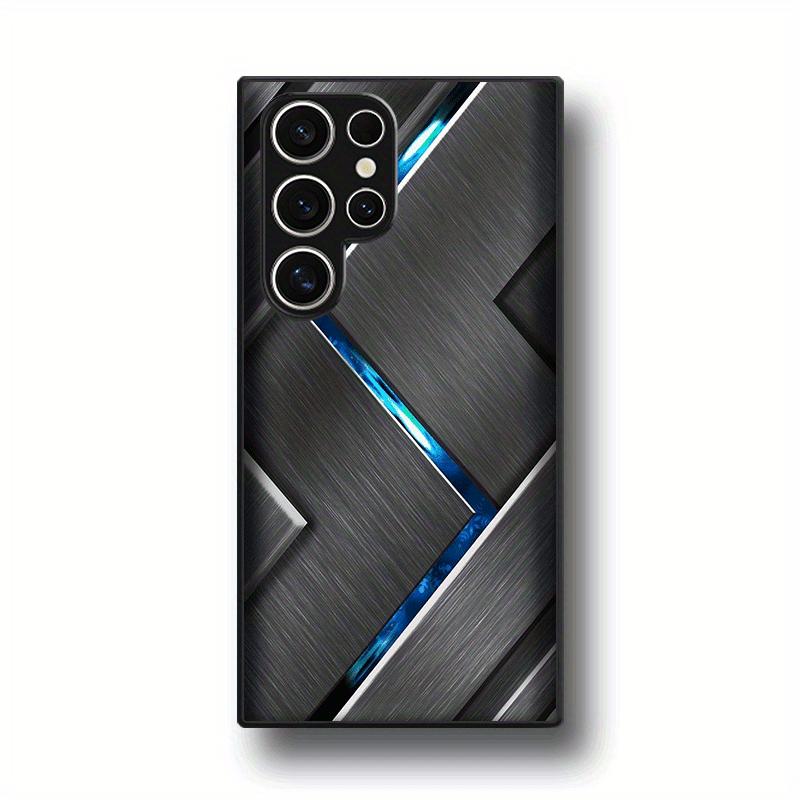 Texture Métallique Exquis luxe Haut de gamme Coque de Téléphone Coque de Téléphone en Verre pour Samsung Galaxy S26 S25 S24 S23 S22 S21 FE,Ultra,Plus