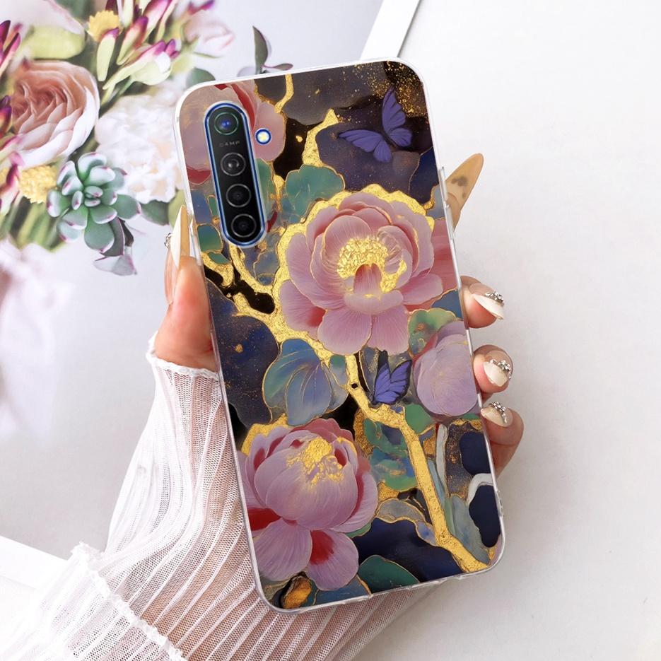 For Realme X2 Case Realme XT RMX1921 Luxury Butterfly Tree Painted Cover Soft Slim Phone Cases For Realme X2 Pro RealmeXT Fundas