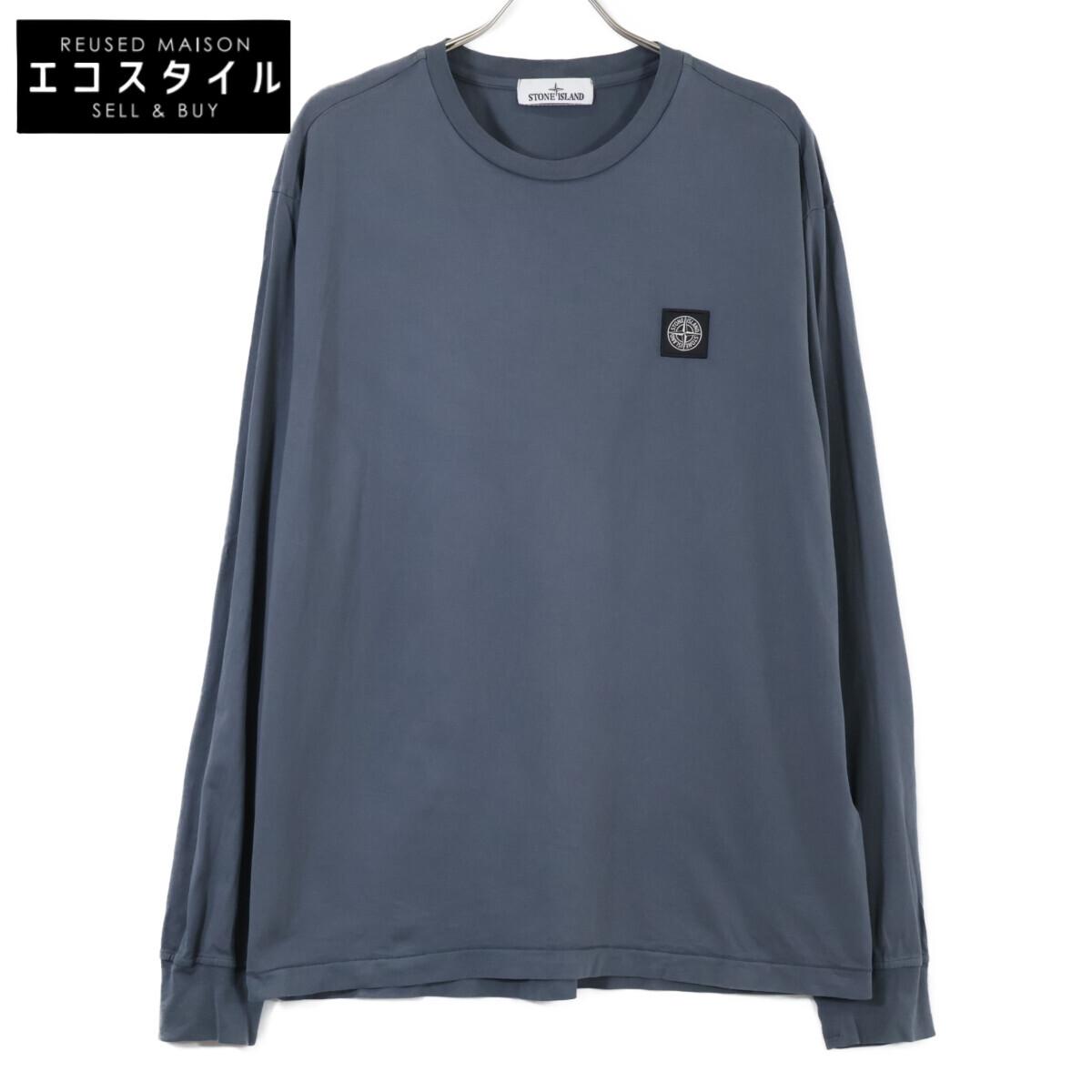 

STONE ISLAND Серый 791522713 Хлопковый Лонгслив топы XL серыйБ/у