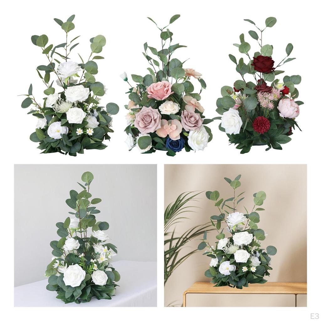 Artificial Flower Bouquets Faux Flowers Tables Decoration Vase Decor Wedding Centerpiece Table