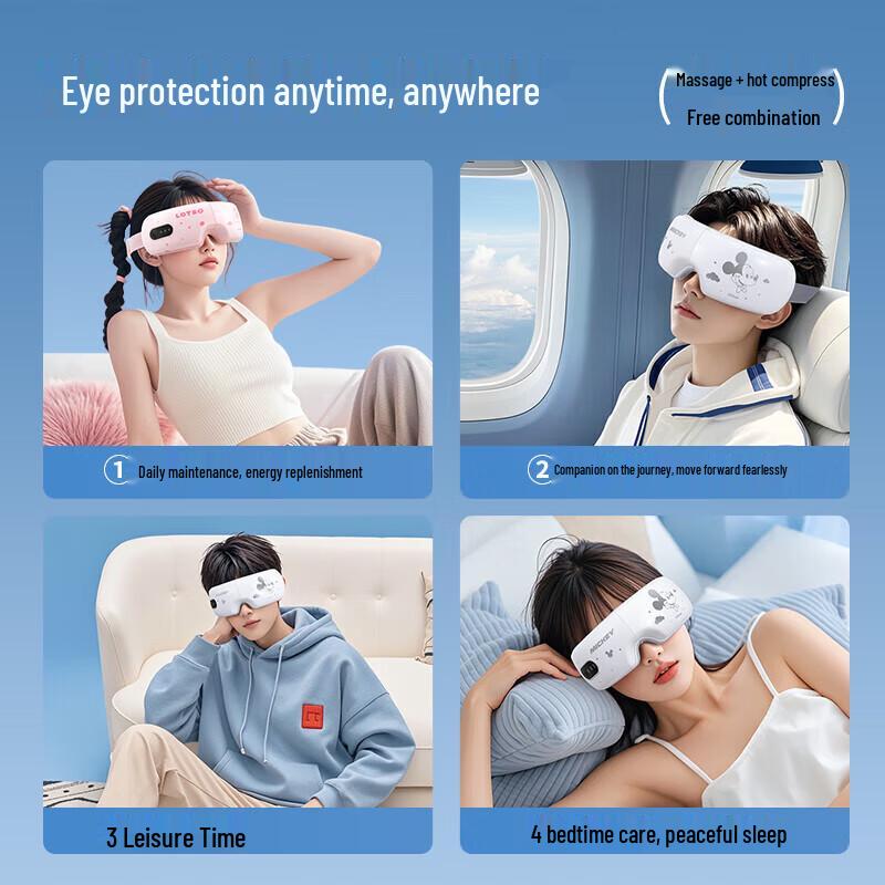 Disney Smart Eye Massager with Heat and Vibration