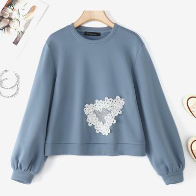Women Casual Round Neck Long Sleeve Autumn Pullover Tops