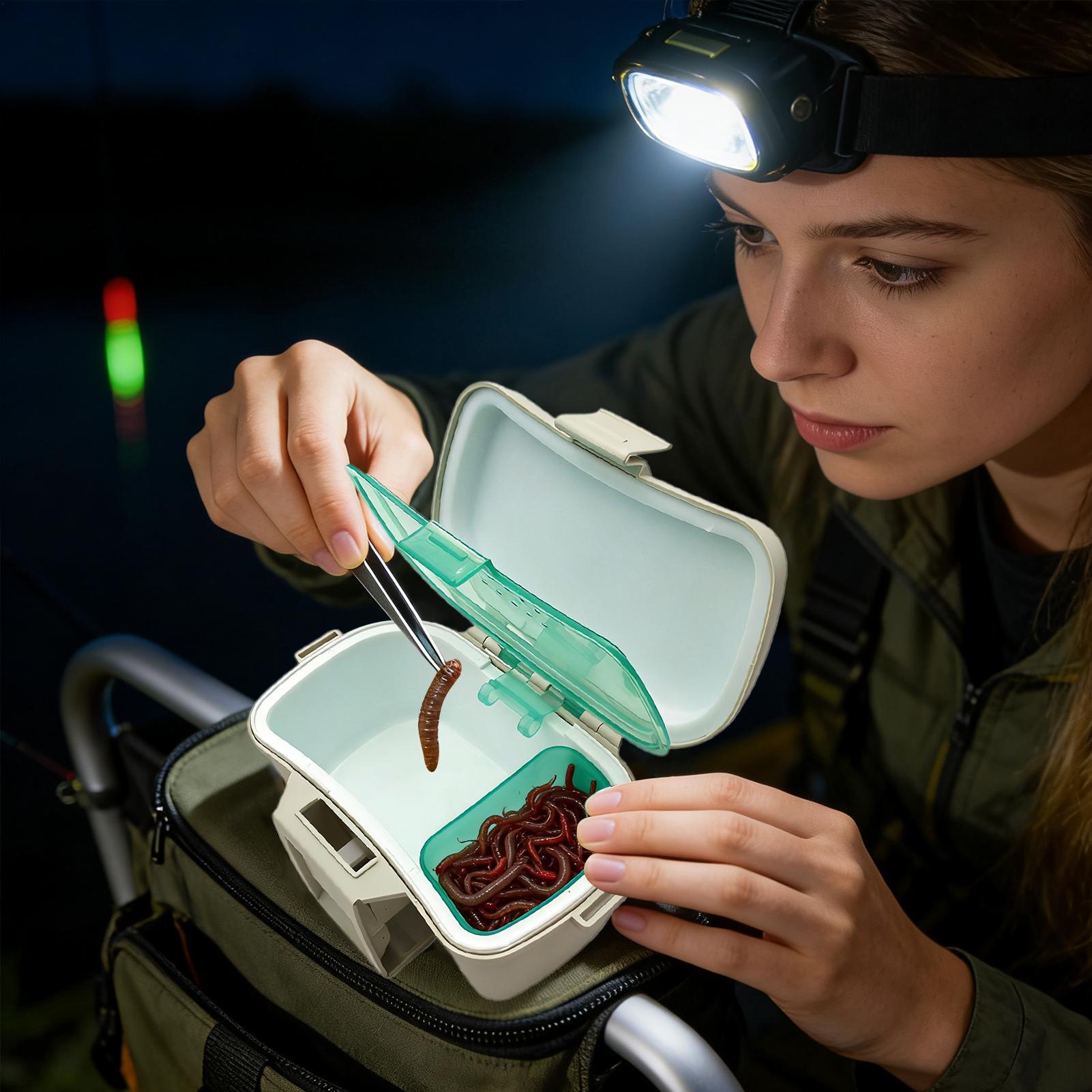 

Bait Holder Insulated Lure Waist Organizer Insulated Bait Earth Worm Holder For Boat Kayak Camping Shrimp Aquarium Sports CHINA